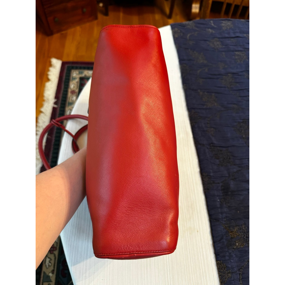 Prada Red Leather Barrel Bag - Picture 9 of 16